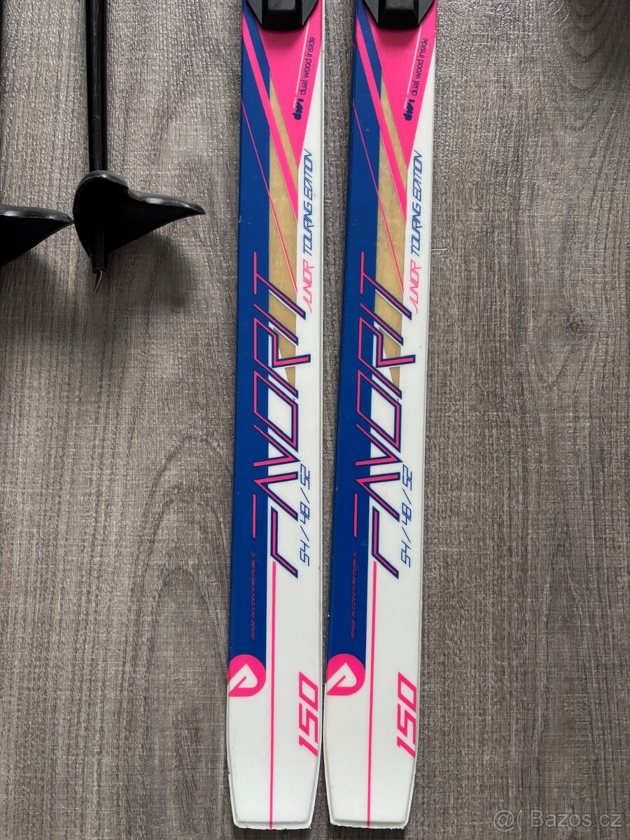 Běžky Sporten 150cm, boty EUR35, hůlky 110cm - 8