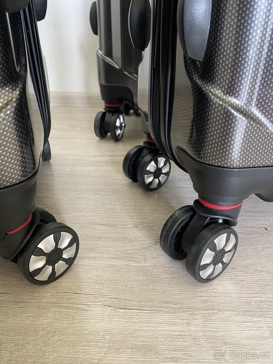 Nové perleťové šedé cestovní kufry - doporučuji - 8