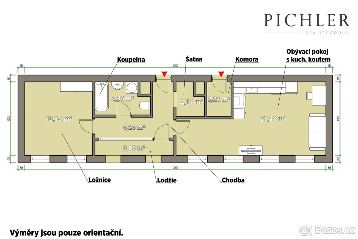 Rezidenční byt 2+kk, Plzeň - Slovany - 8