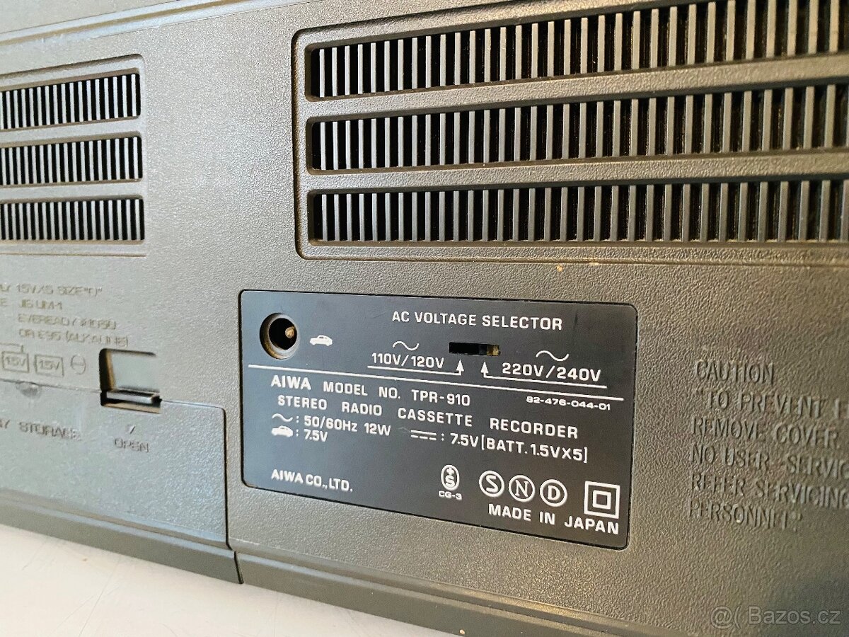 Radiomagnetofon Aiwa TPR-910, 70 léta - 8