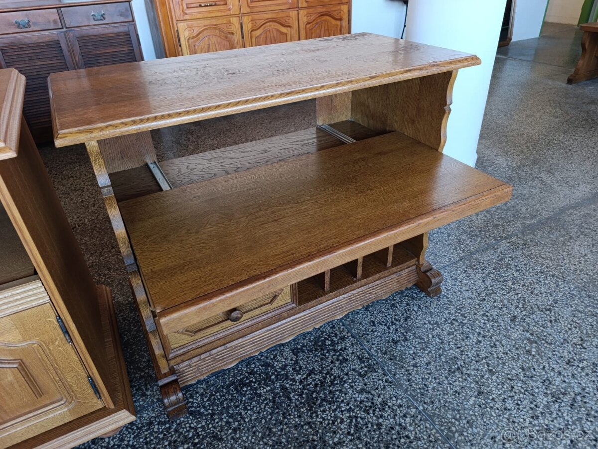 Rustikální komoda, gramodesky, Nábytek s příběhem - 8