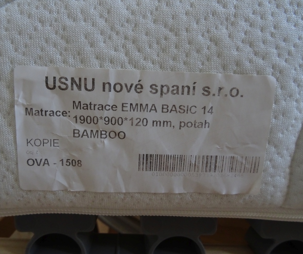 Postel IKEA s pol. roštem nová + matrace USNU - 8