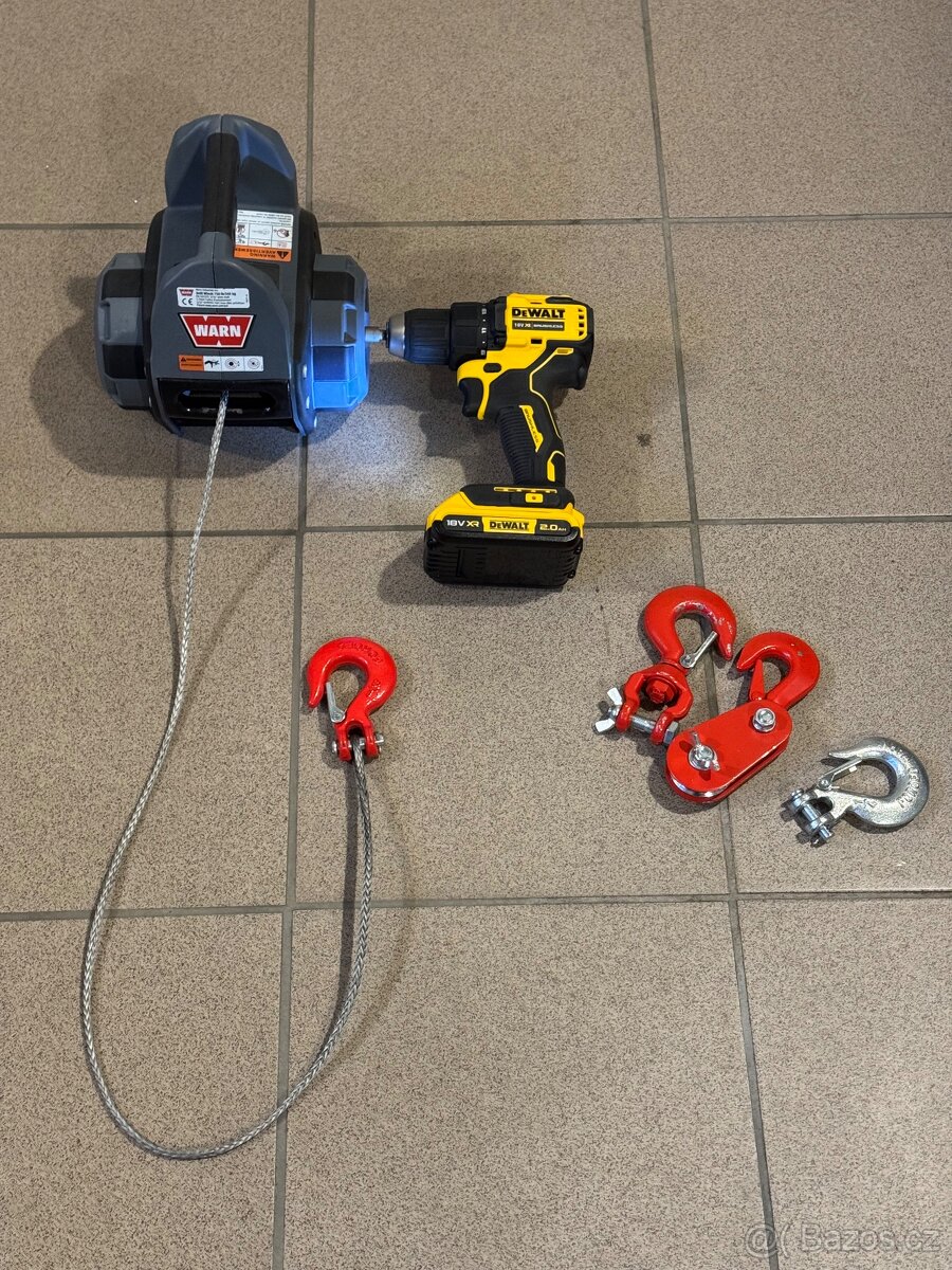 WARN DRILL WINCH 340 kg - syntetické lano, nový - 8