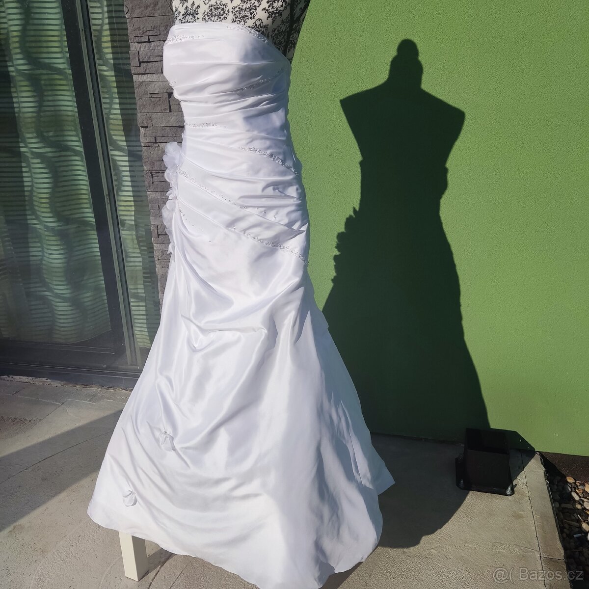 Překrásné svatební šaty vel. 38/42 - 8