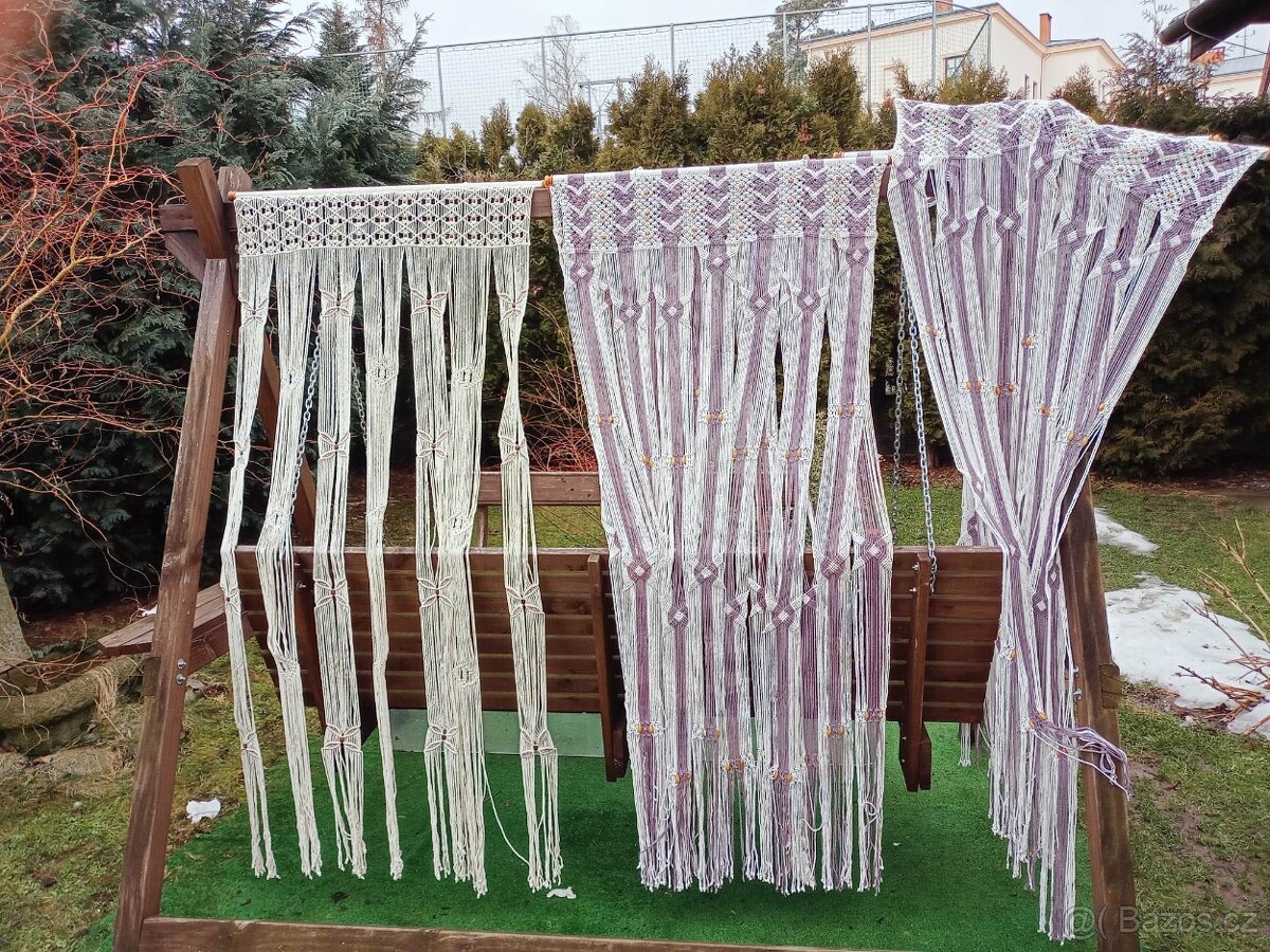 VÝPRODEJOVÁ AKCEŮLOŽNÉ BOXY PŘÍRODNÍ,MACRAMÉ ZÁVĚSY - 8