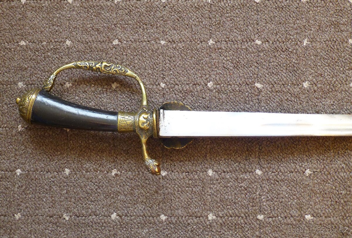 Starožitný lovecký / myslivecký tesák - 8