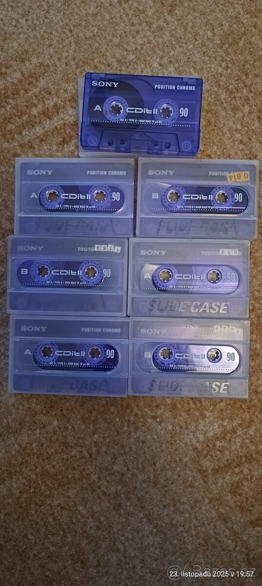 Nabízím cca 700 MC kazet Chromky, Metal MC Raritní , HF - 8