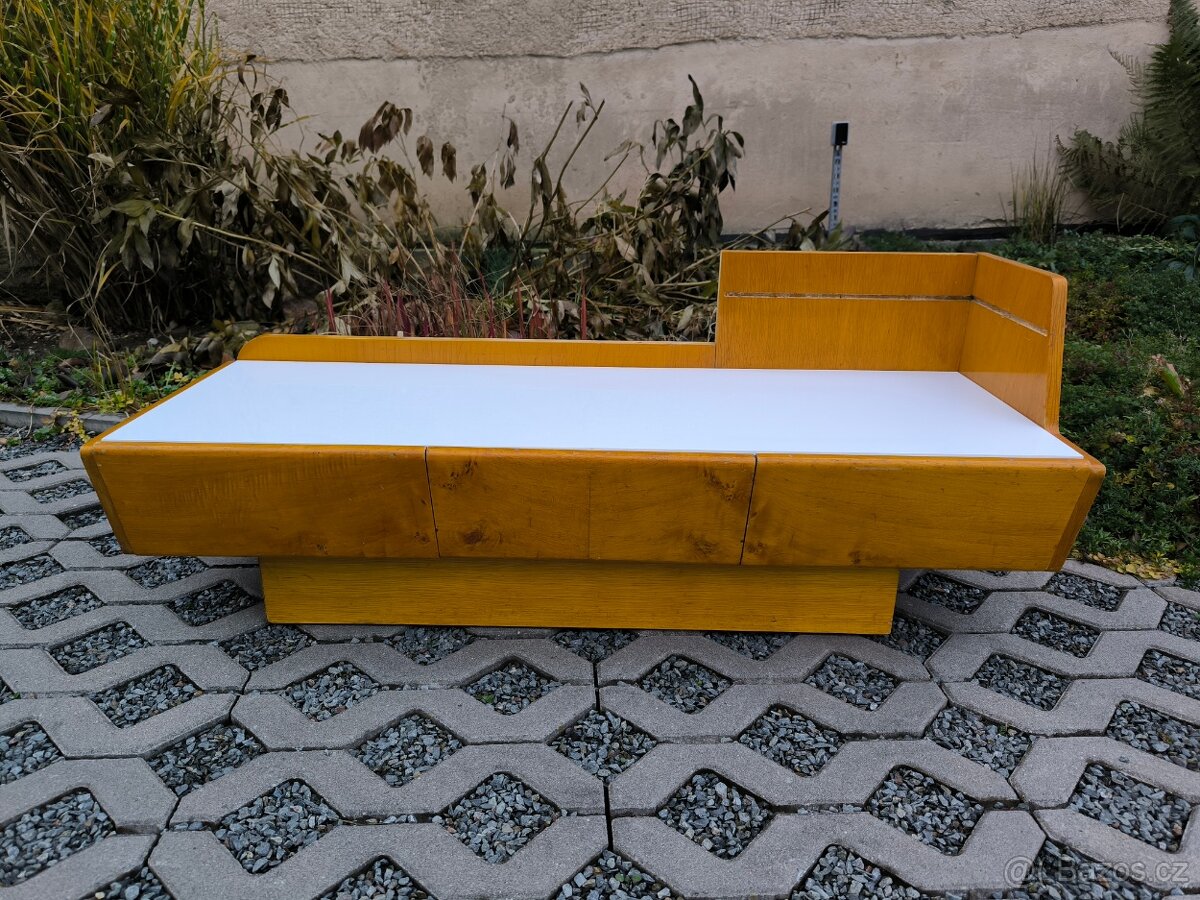 Retro toaletní stolek s opaxitovým sklem, 60. léta - 8