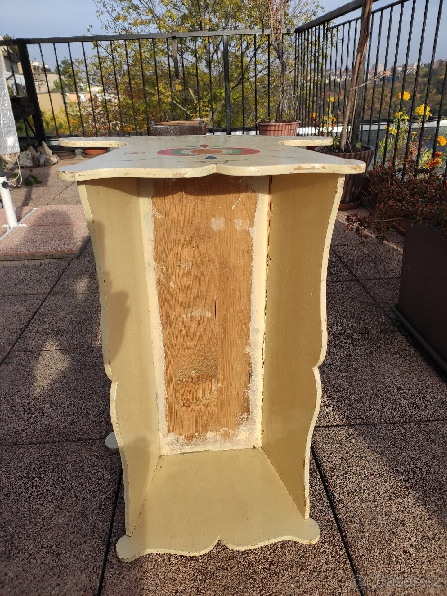 Stará dřevěná kolíbka pro panenky výroba rok 1940 - 8