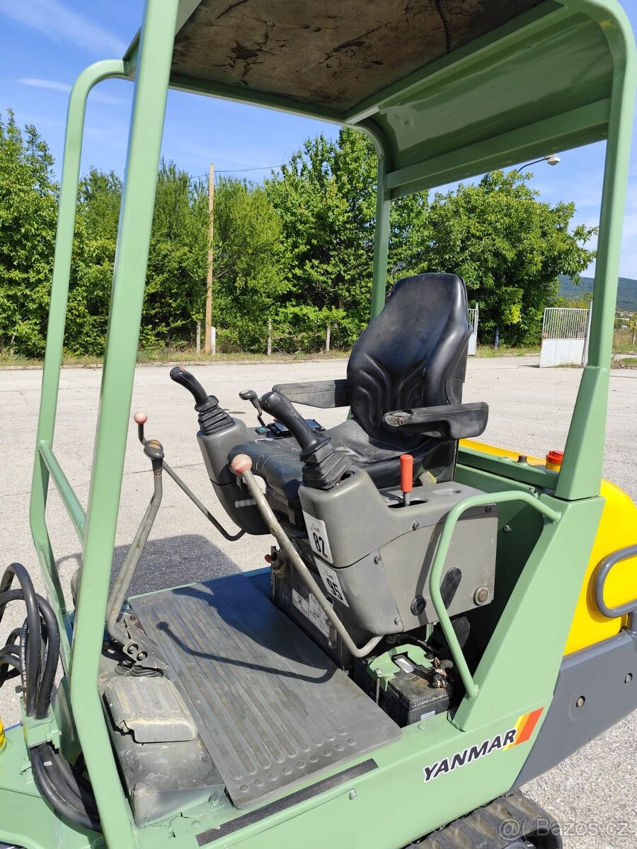 Minibagr Yanmar B15 /1600kg/, 2x lyžica - 8