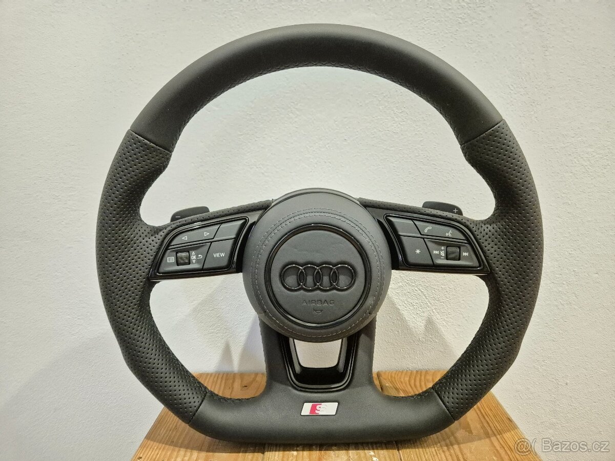 Krásny AUDI MULTIFUNKCNY VOLANT ZKOSENY RS PADLAMI - 8