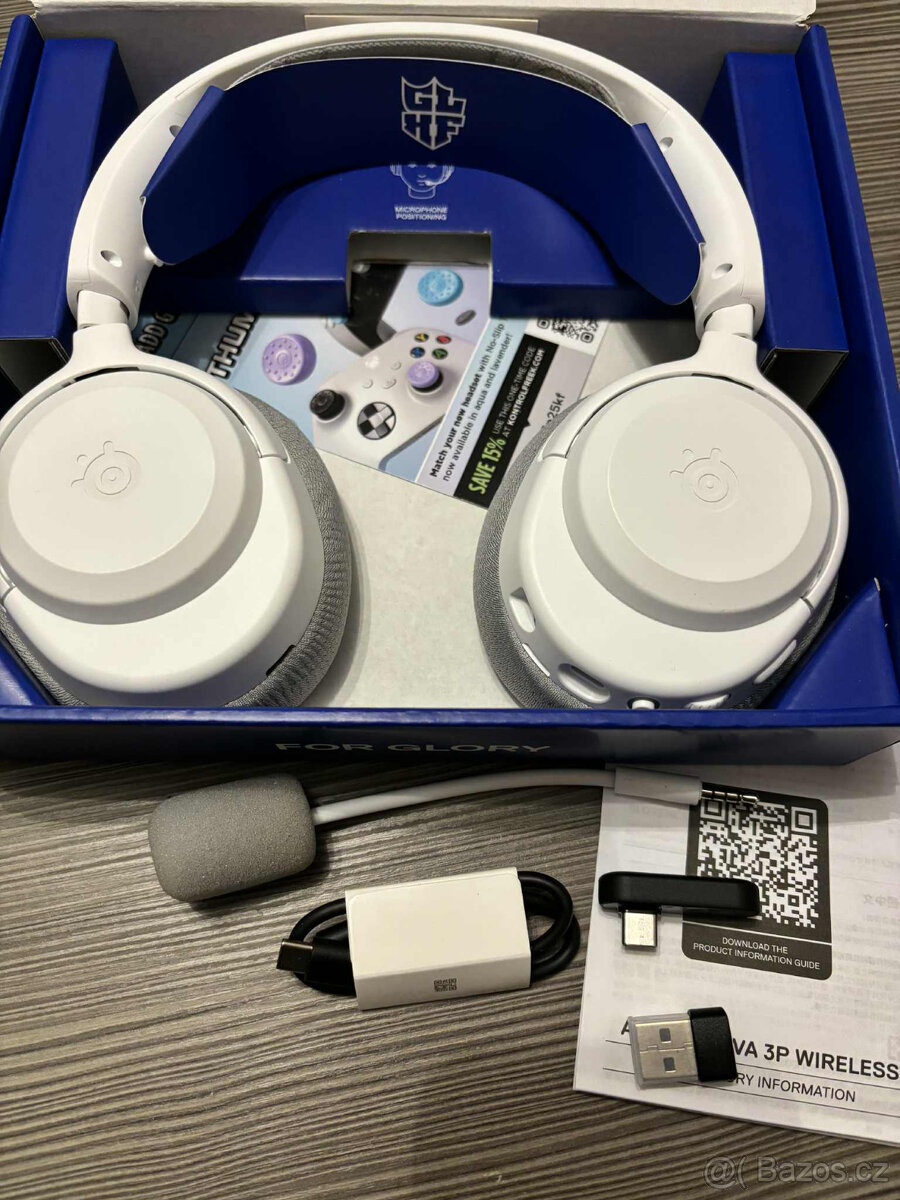 NOVÁ Herní sluchátka SteelSeries Arctis Nova 3PW White - 8