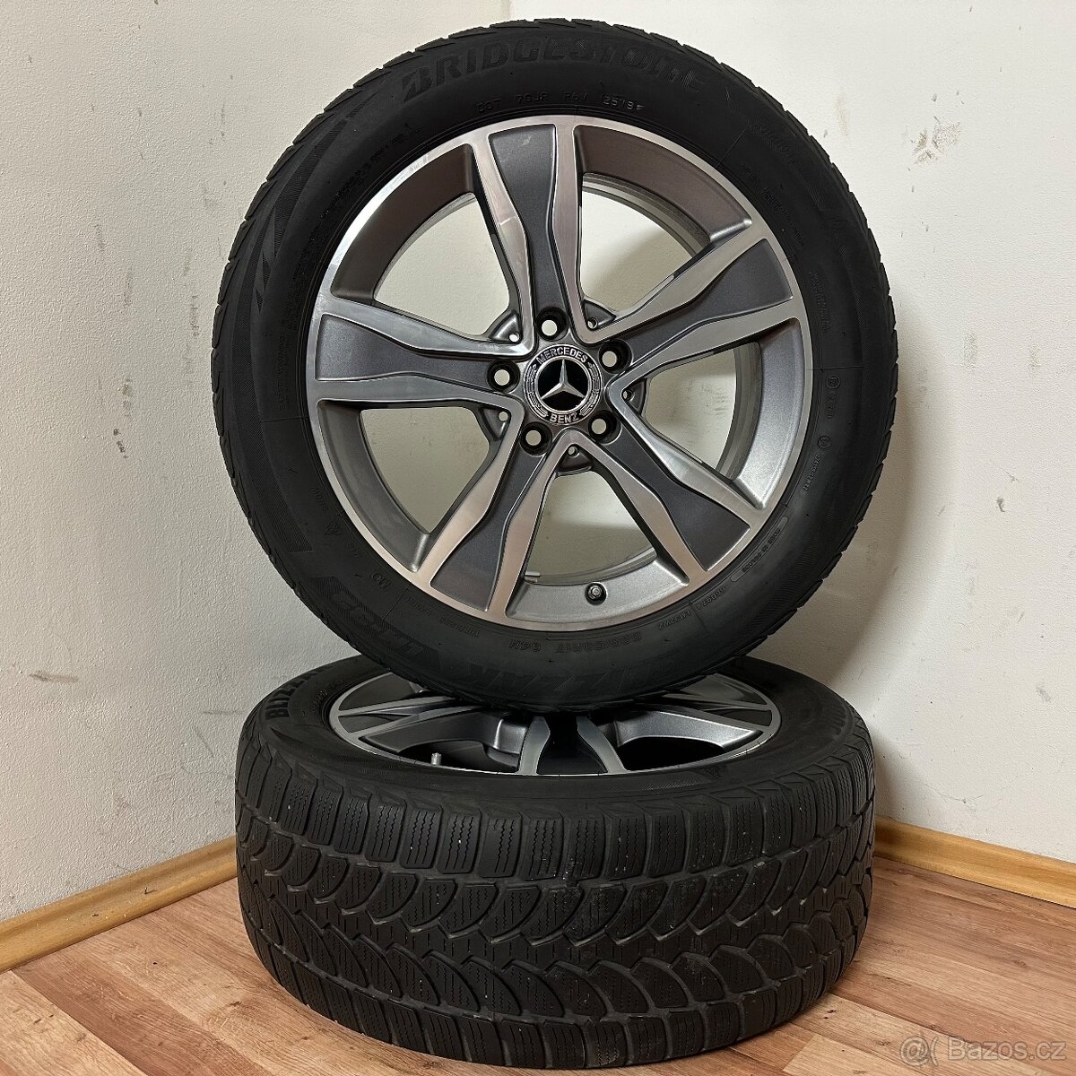 MERCEDES C W205 5x112 R17 ET48.5+ZIMNÍ 225/50R17 - 8