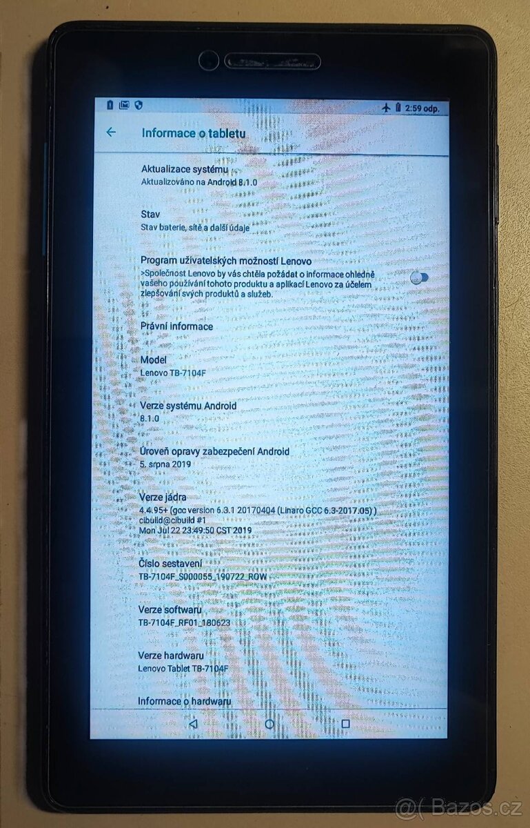 Prodám tablet Lenovo TB-7104F (dětský) - 8