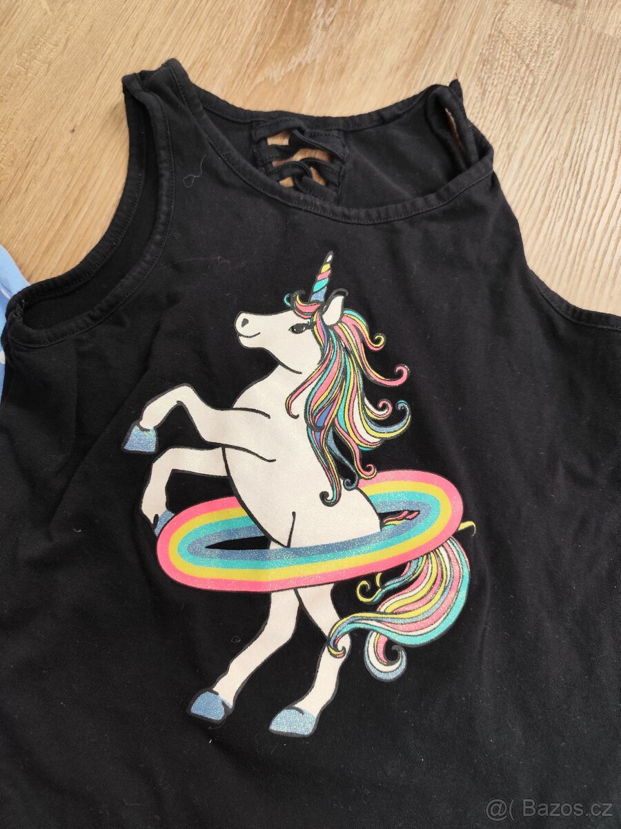 Tričko / tílko 4x - vel. 122/128 - 8