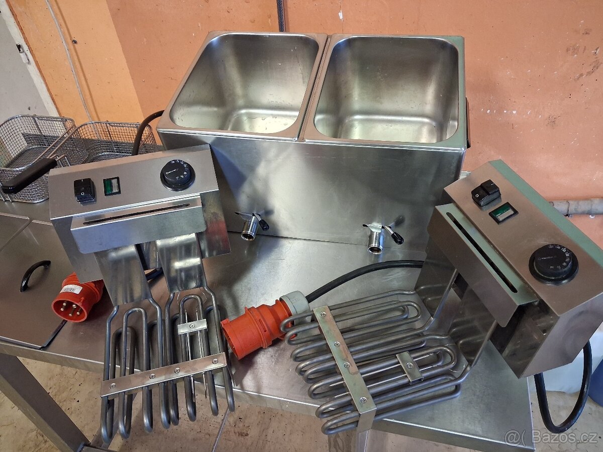 Velmi rychlá fritéza RedFox FE 77 VT na 2x 8 l oleje - 8