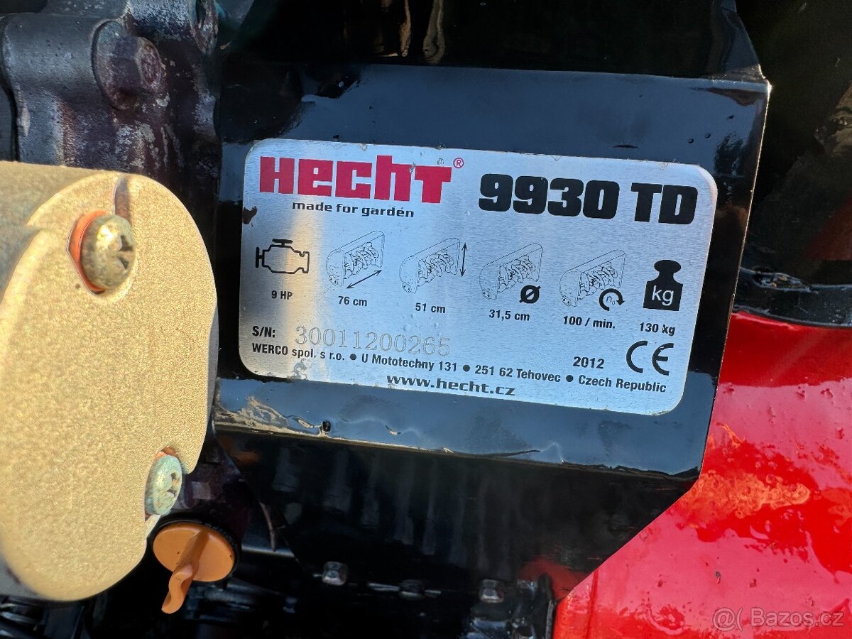 Prodám sněhovou frézu - HECHT 9930TD - 8