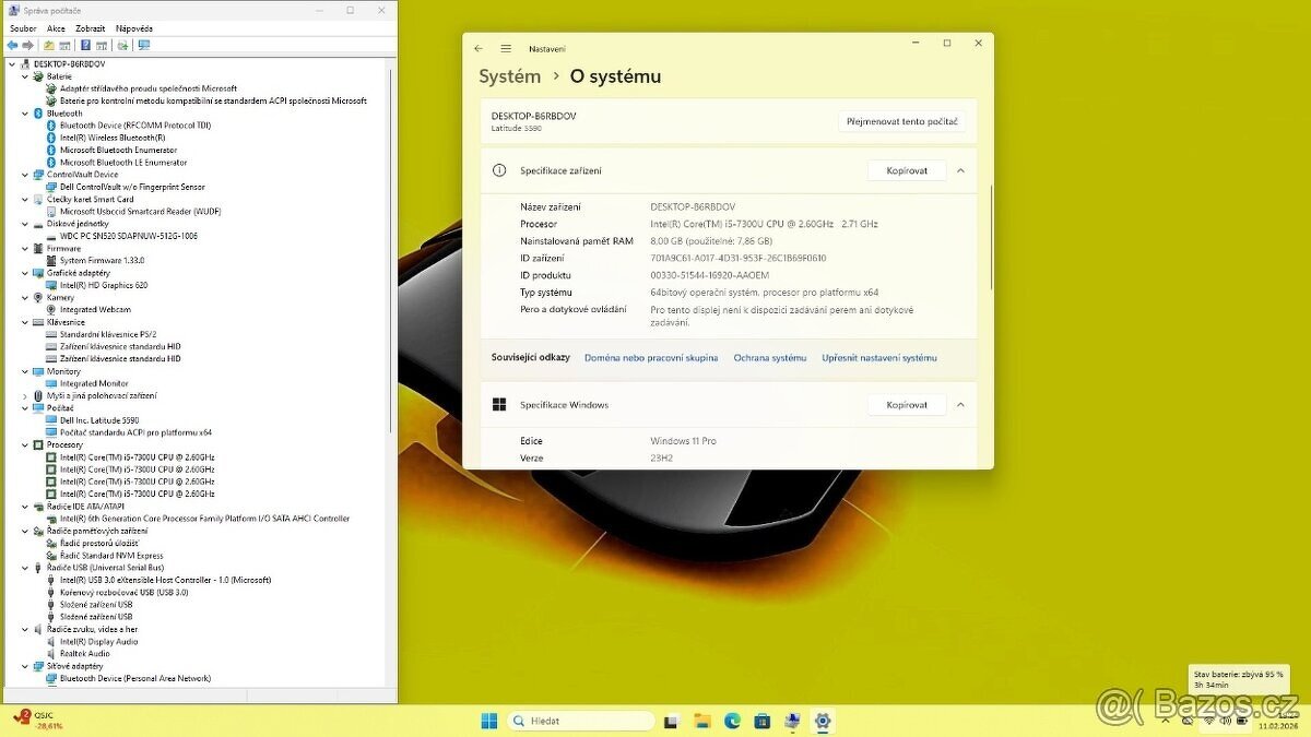 DELL LATITUDE E5590 /i5-7300/8GB/SSD512GB/WIN11/ZÁRUKA - 8