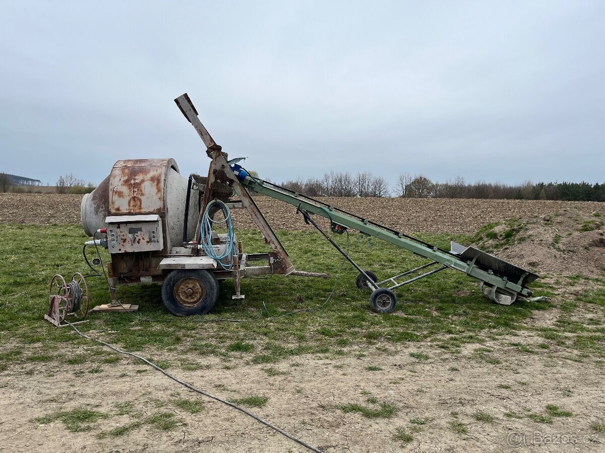 Pásový dopravník a míchačka - 8