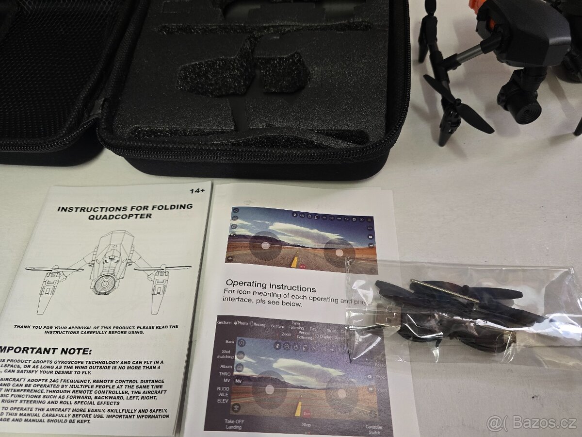 XD 1 dron s duální HD kamerou, boxem a příslušenství - 8