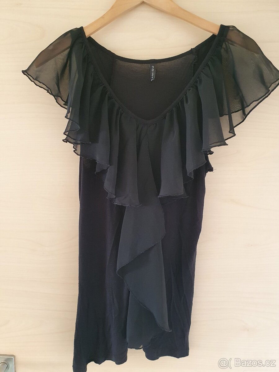 Černá lehká halenka, zn. Amisu, vel. 36-38 - 8
