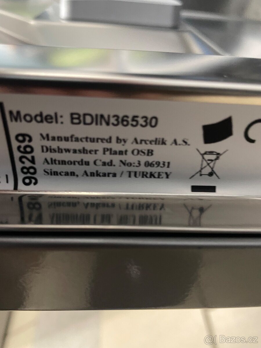 Nepoužitá myčka Beko BDIN36530 - 8