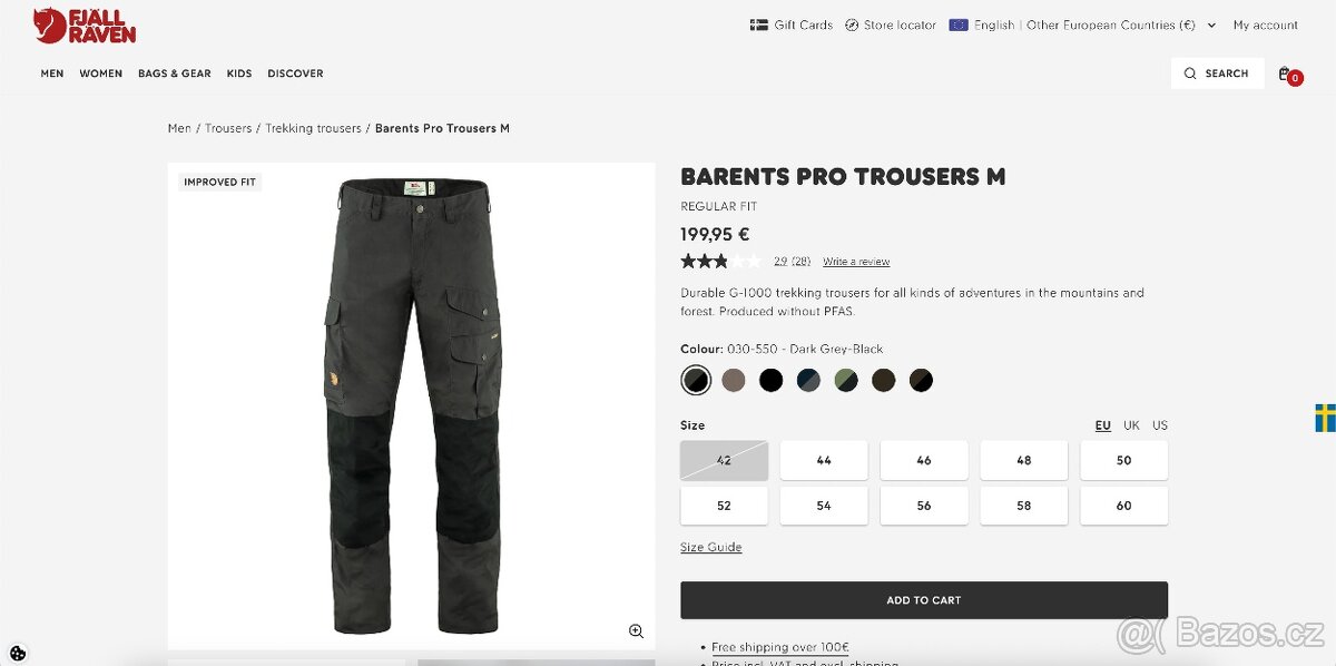 Outdoorové kalhoty Fjallraven Barents Pro Trousers M - 8