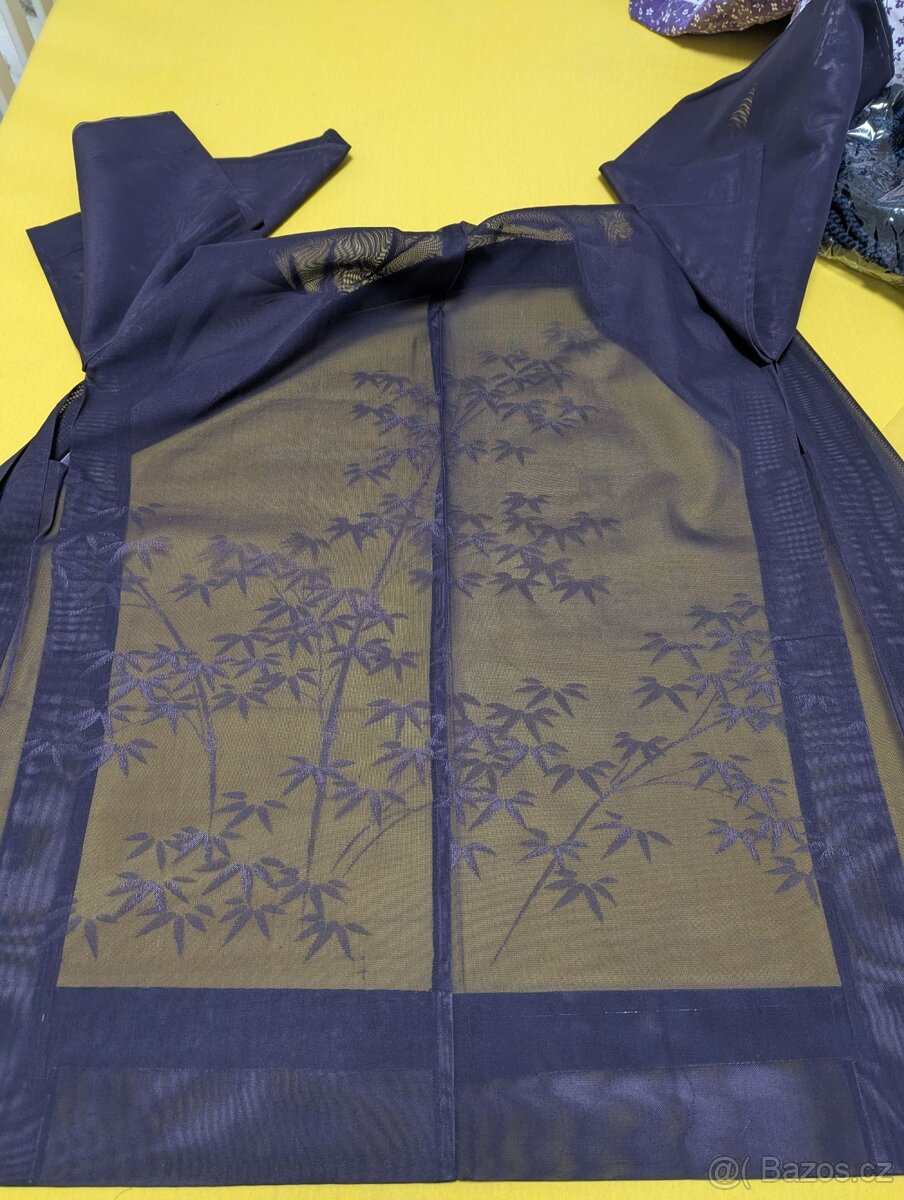 Dámský letní kabátek haori - bambus - 8