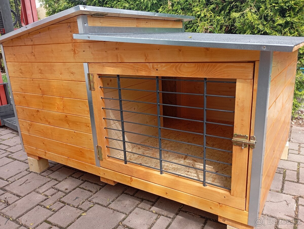 Bouda pro psa s terasou Premium, 6 velikostí - 8