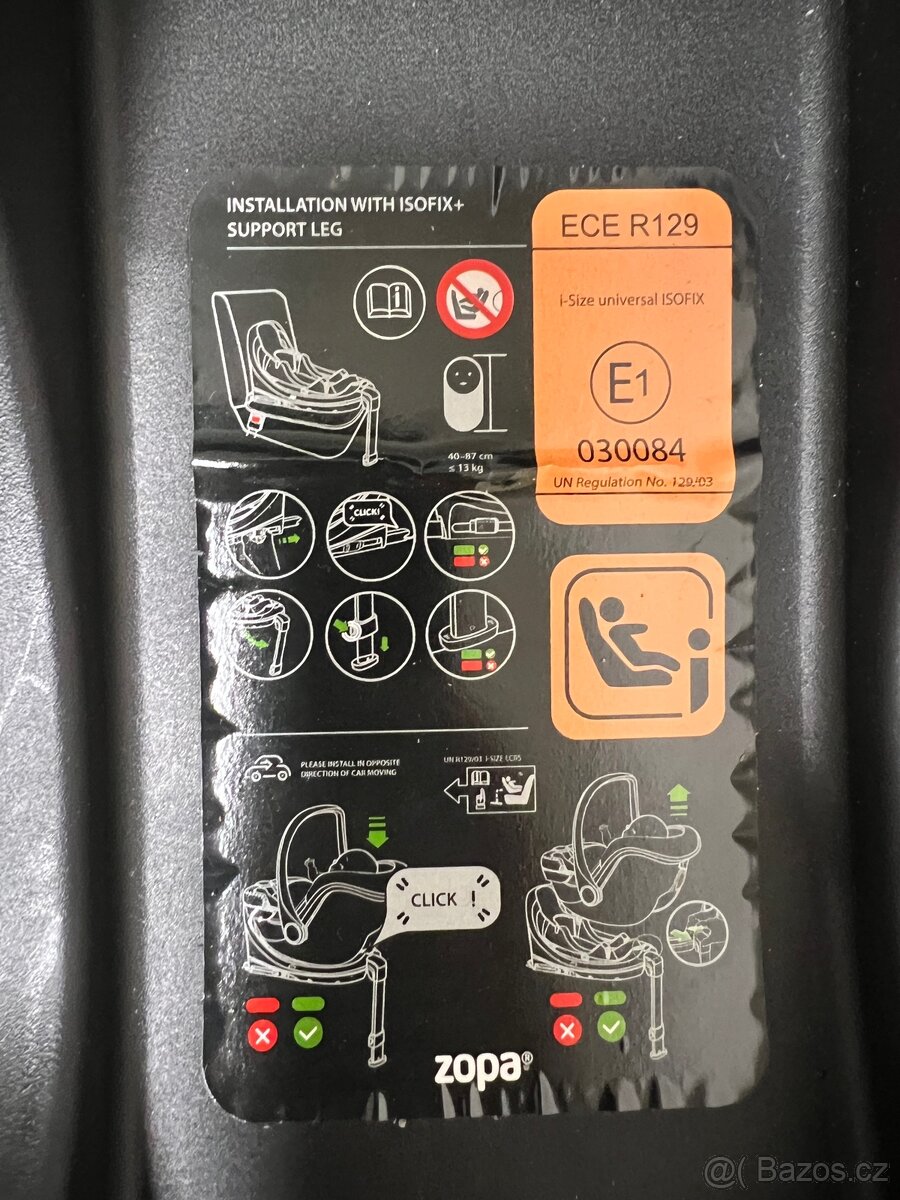Autosedačka ZOPA Set XM Plus i-Size Bundle - 8