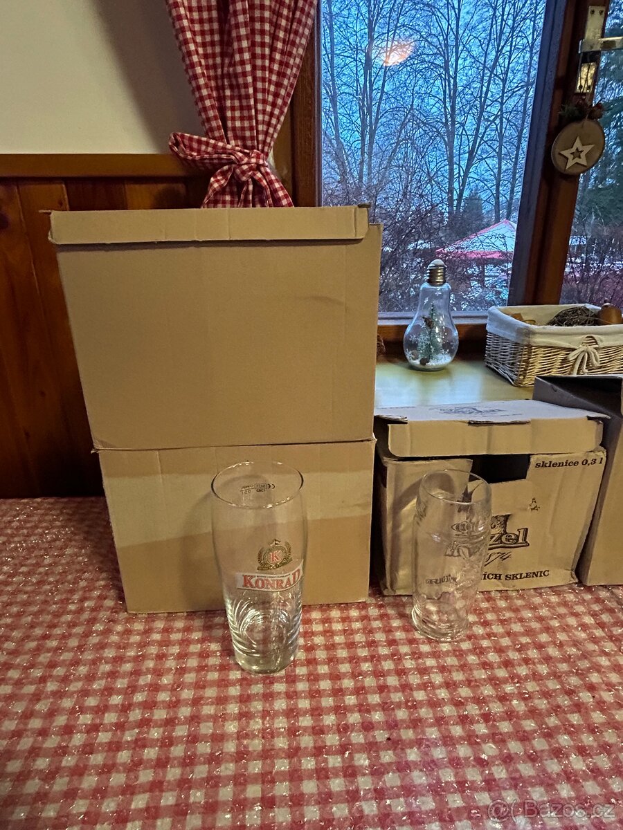 Pivní sklo nové nepoužité - 8