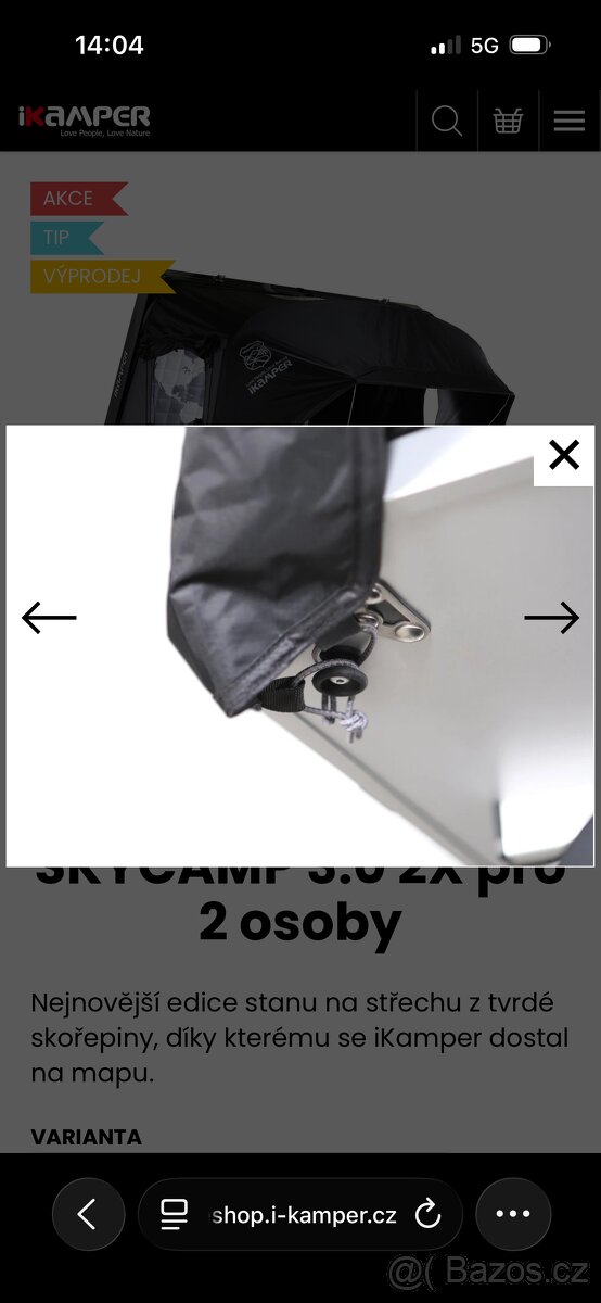 Střešní Stan ikamper 3.0 pro dvě osoby - 8