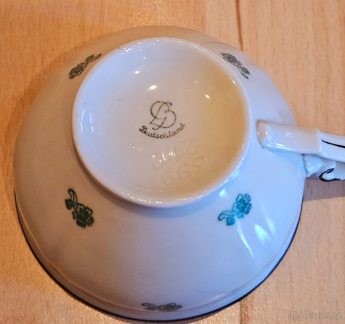 Starožitný čajový set z porcelánu - 8