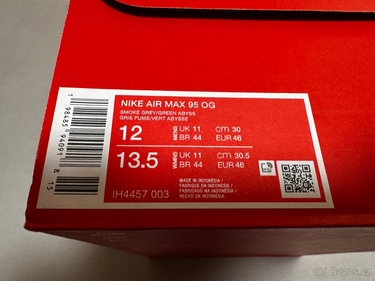 Nike Air Max 95 Big Bubble Smokey Grey/Green Abbys 46 - NOVÉ - 8