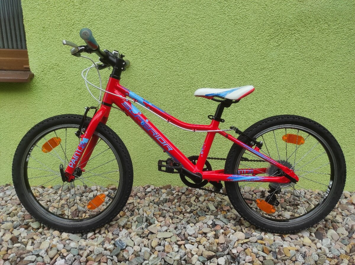 Značkové dětské kolo Superior 20 "(červená/modrá) - 8