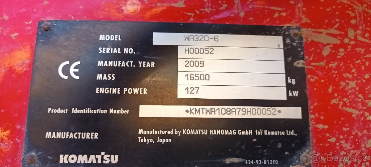Kolový nakladač Komatsu WA 320-6 - 8