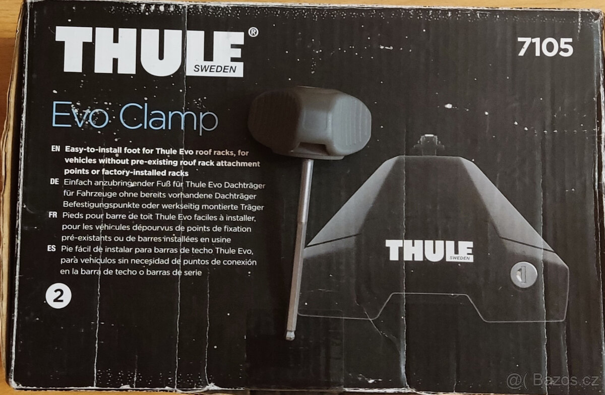 Příčníky; střešní nosiče THULE Evo Clamp 7105 - 8