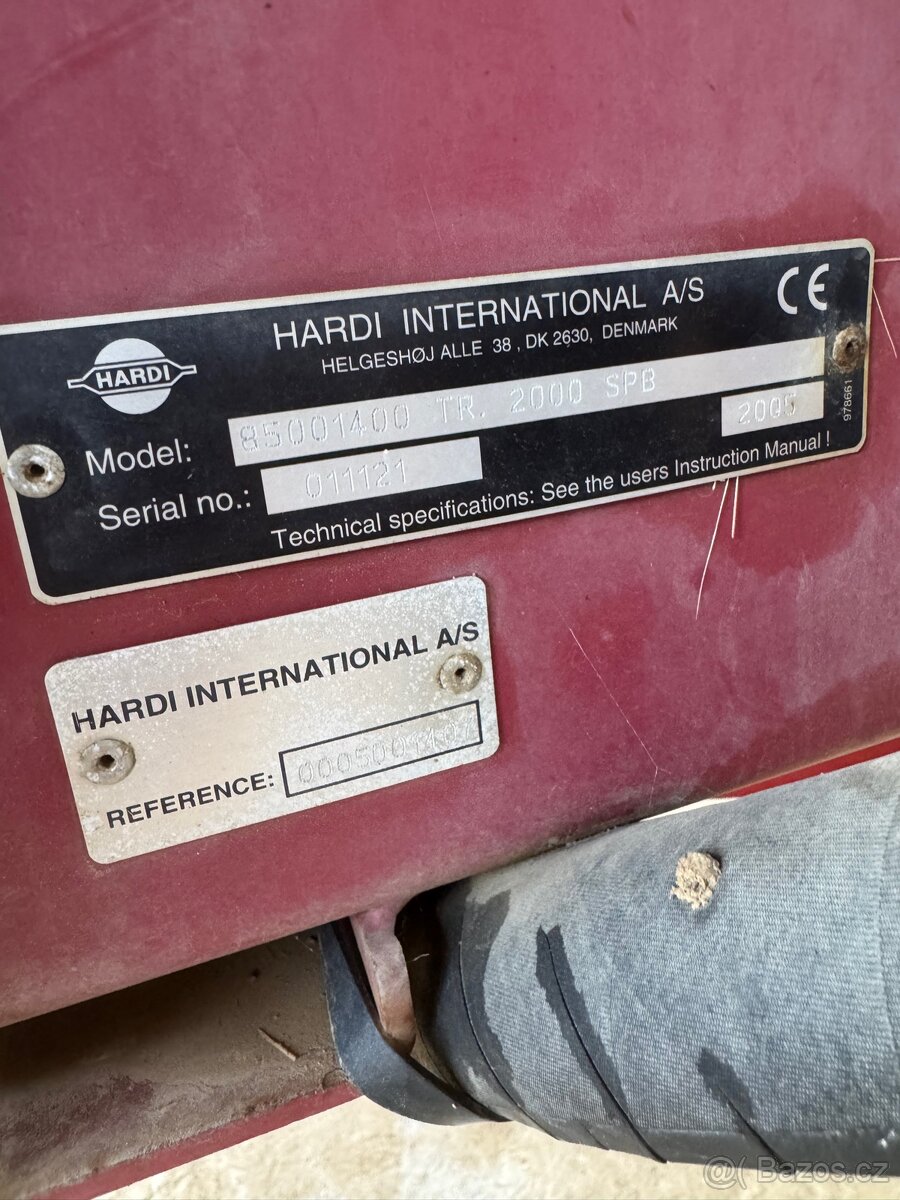 Postřikovač Hardi TR 2000 18 m - 8