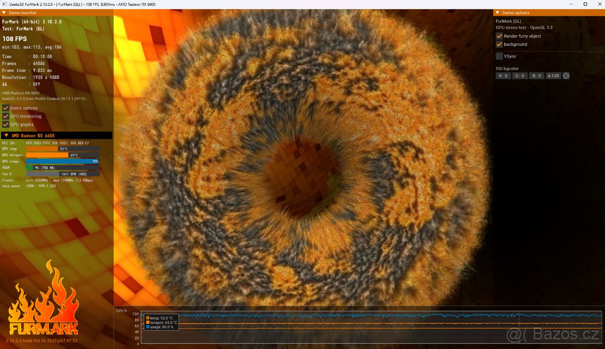 Herní PC - i5-9600KF / RX 6600 8GB / 16GB RAM - 8