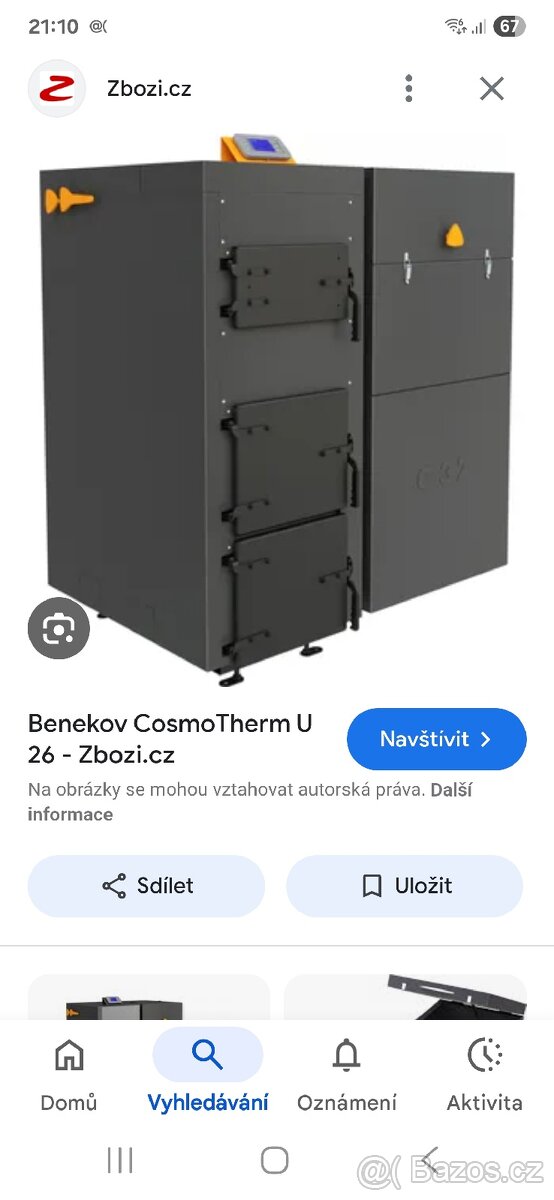 Automaticky kotel Benekov u26 - 8