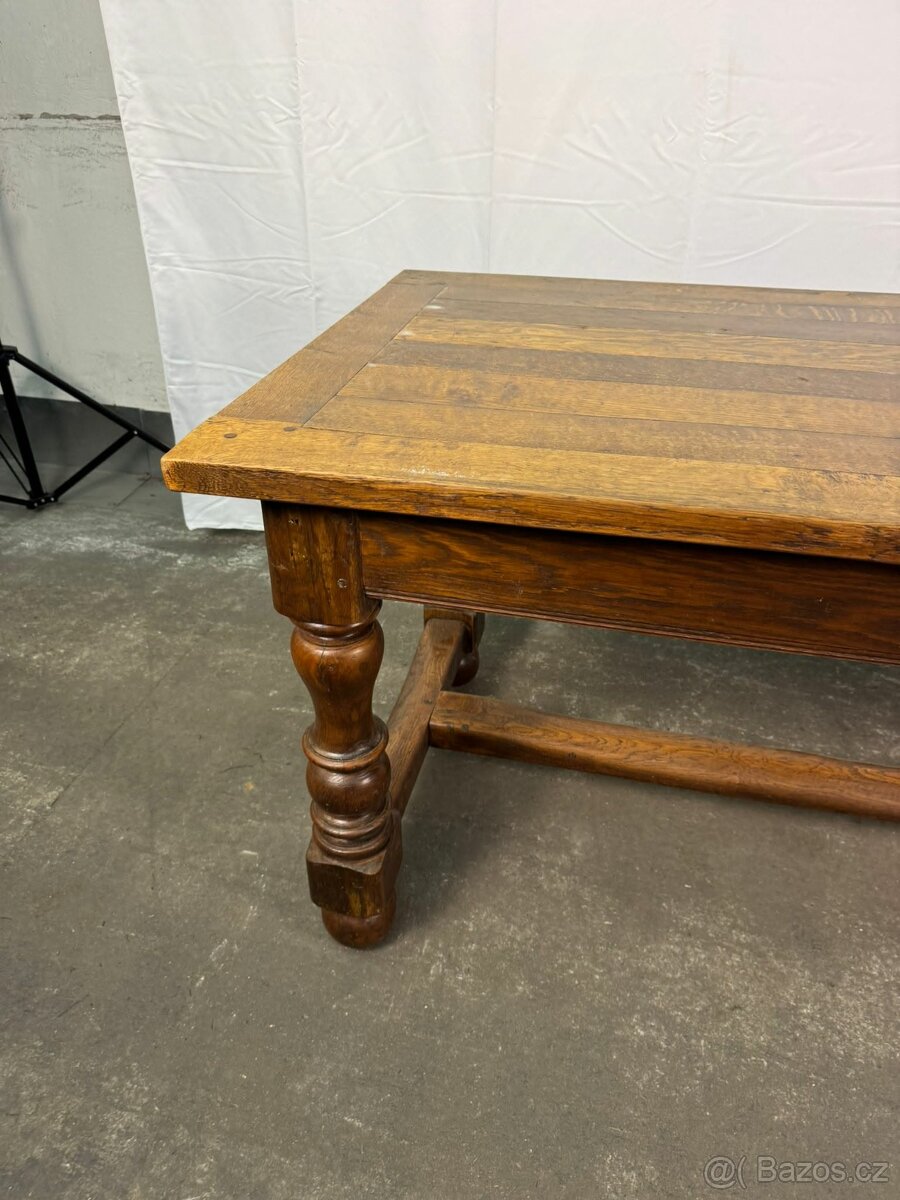 Starožitný masivní jídelní stůl (137011) - 8