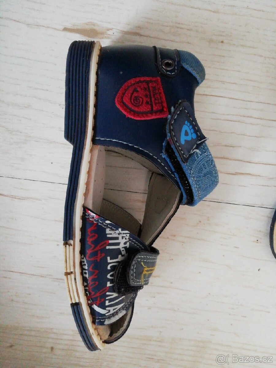 Kožené sandálky Peon Kids vel 24 - 8