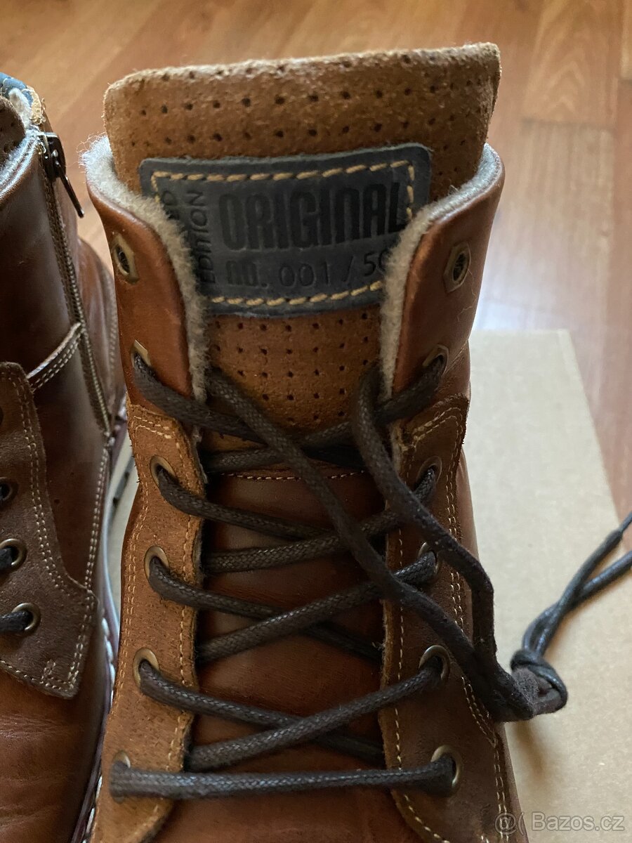 Nové pánské kožené zimní boty Baťa s teplou podšívkou - 44 - 8