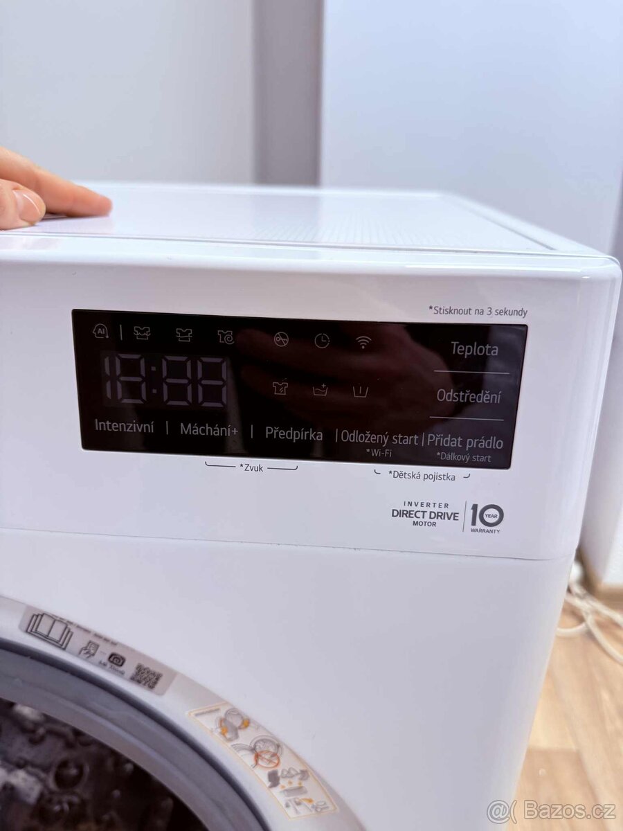 Úzká pračka LG FA2S8V3GN3W s předním plněním - 8