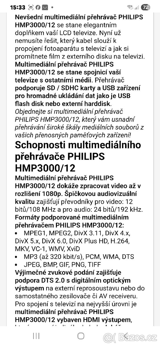 Přehrávač Philips HMP3000/12 - 8
