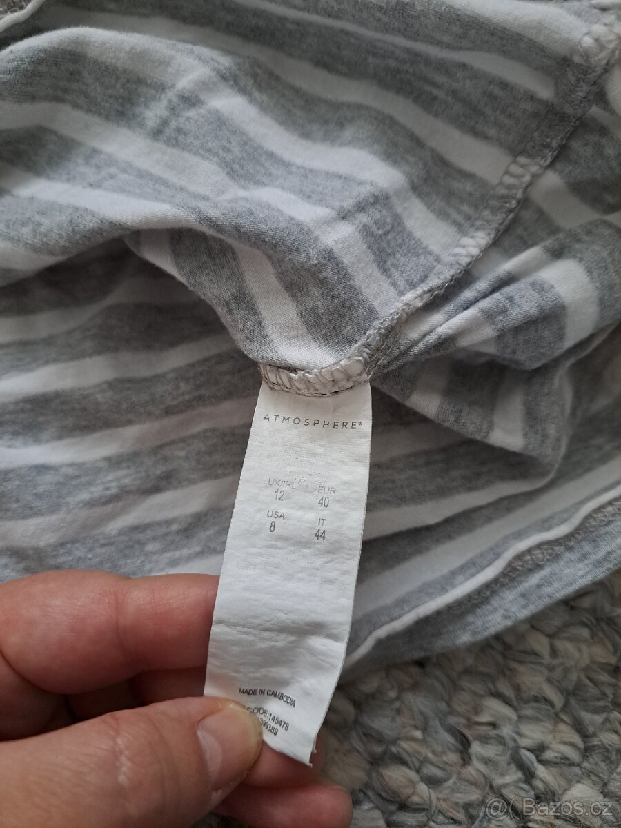 Atmosphere - Pruhované tričko s dlouhým rukávem vel.L - 8