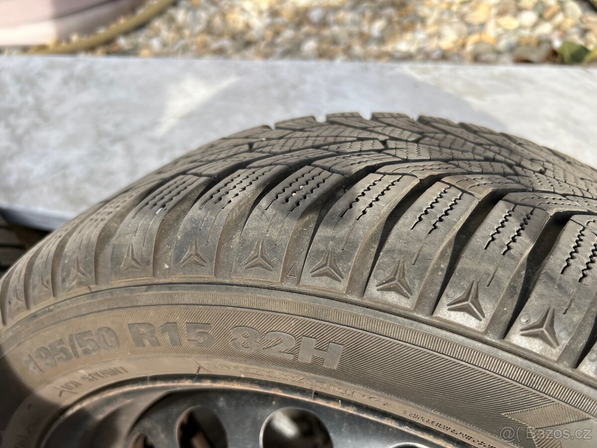 Zimní kola 195/50 R15 KUMHO – plechové disky - 8