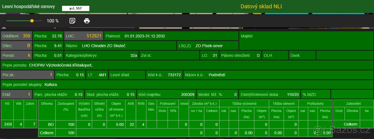 Prodám lesní pozemky v k.ú. Podměstí - 8