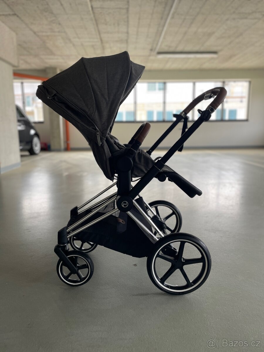Prodám kočárek Cybex Priam (korbička, vajíčko, sporťák) - 8