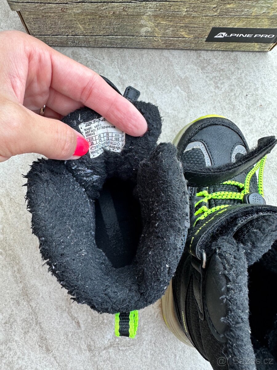 Dětské zimní zateplené boty Alpine Pro Veso vel 29 - 8
